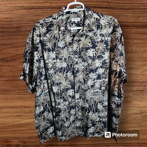 Pierre Cardin  Palm Tree‎ Button Down Shirt Size 3XLT (OS-395)
